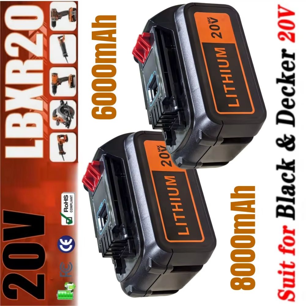 Black+Decker Tool 20V Max - Bateria de Substituição de Alta Capacidade