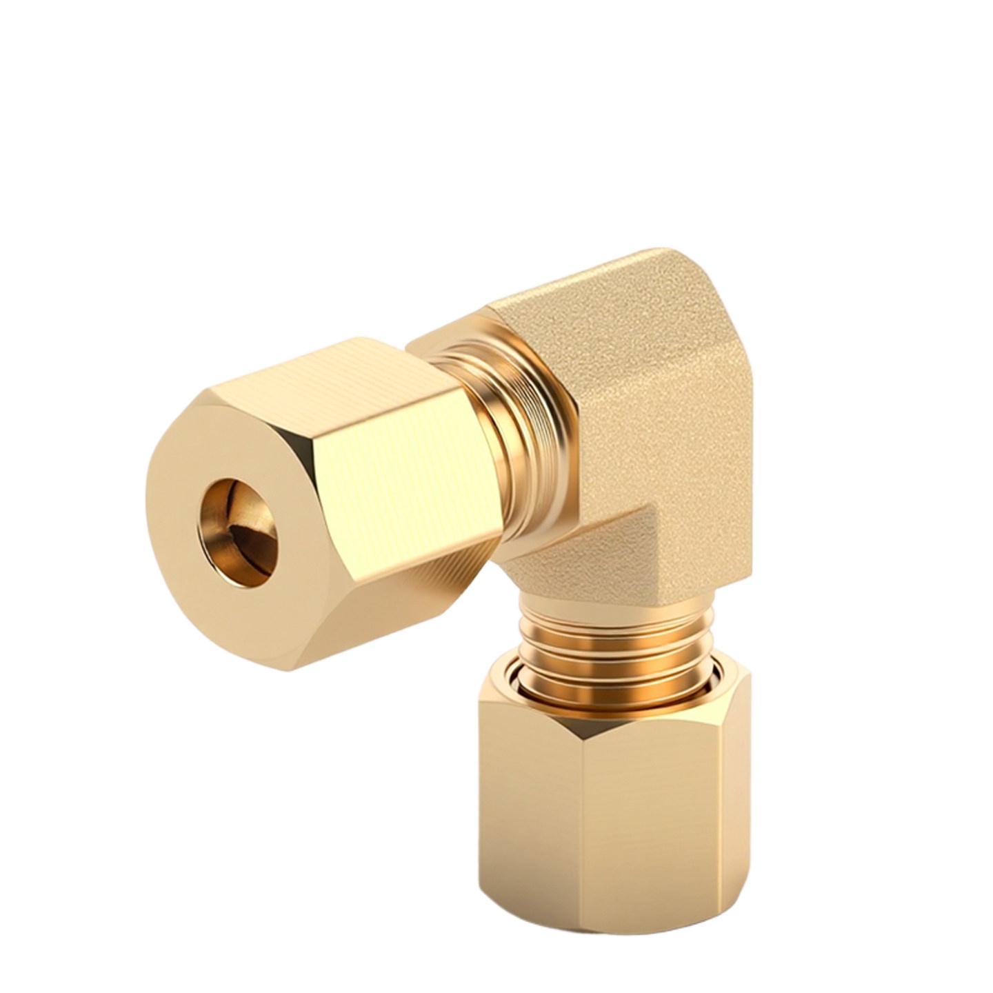 Compression Fitting Brass - Conector de Compressão em Cotovelo de