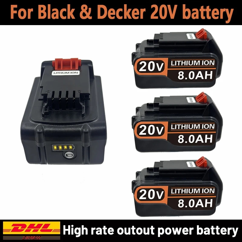 Black+Decker Tool 20V Max - Bateria de Substituição 18V 3.0Ah 4.0Ah