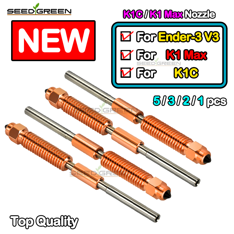 Creality Printer K1 - Bico de Titânio de Aço Temperado
