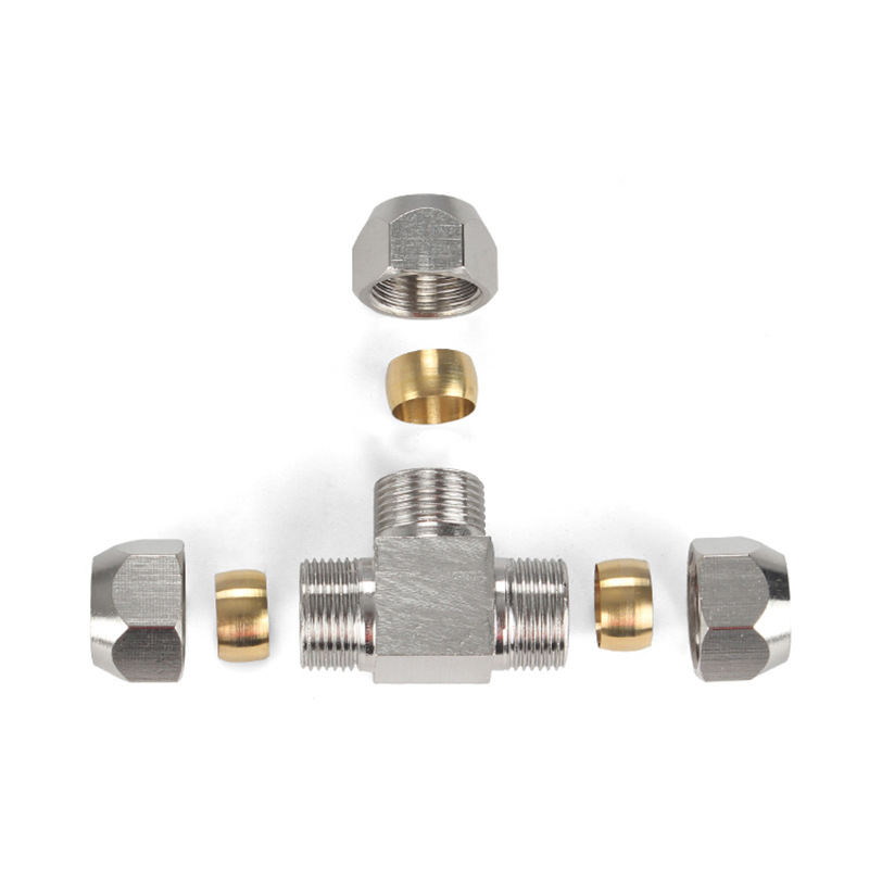 1PCS Conexões Pneumáticas Latã - Compression Fitting Brass avaliação e preço