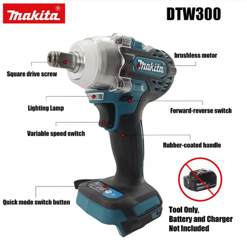 Conjunto de Ferramentas Elétri - Makita Drill Dtw300 avaliação e preço