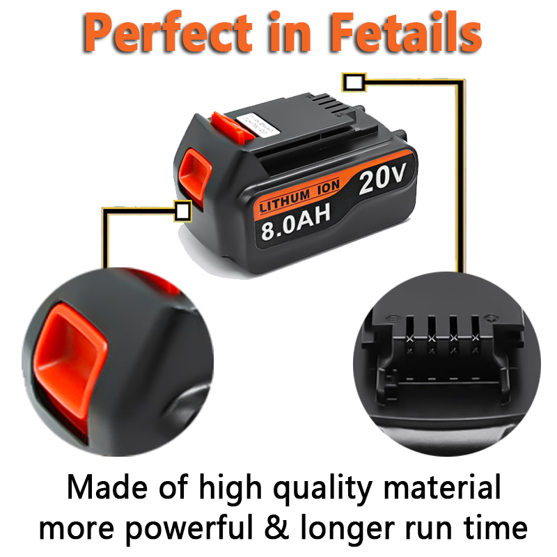 Bateria de alta capacidade 8Ah - Black+Decker Tool 20V Max avaliação e preço
